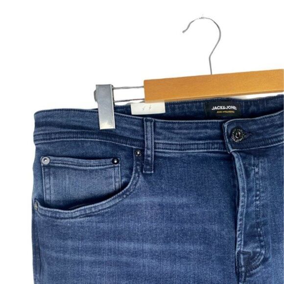 JACK & JONES Men's Blue Denim 812 Glenn Slim Original Jeans US 38 X 34 - Picture 6 of 13